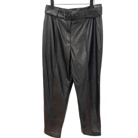 NWT TWD BAKER FAUX LEATHER PANTS - Picture 4 of 10